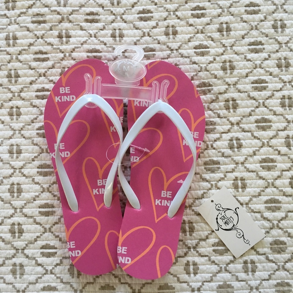 Pink flip flops